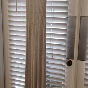 Gray and white long romper, fits every curve and accentuates the positive.